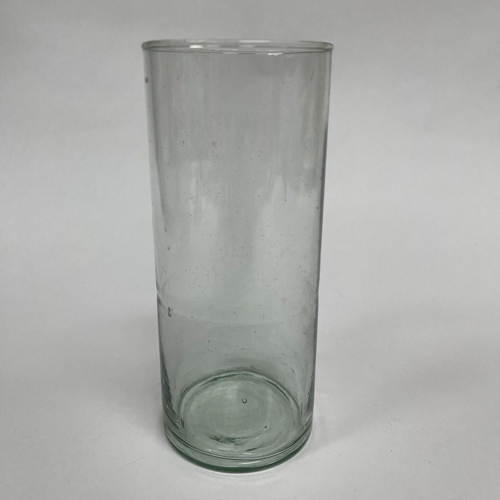 Clear Blown Glass Canister Jar 6" high x 2 3/8" across